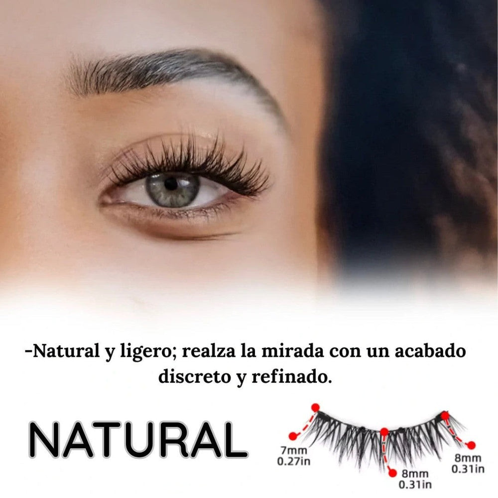 Pestanas Magneticas Reutilizables — Efecto 3D · Sin Pegamento 👁️