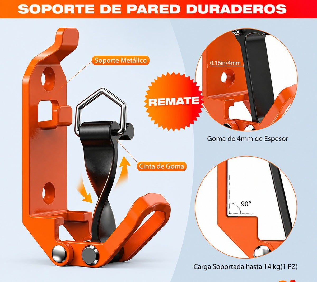 Set x4 Soportes de Liberación Rápida para Herramientas 🧰 — 3