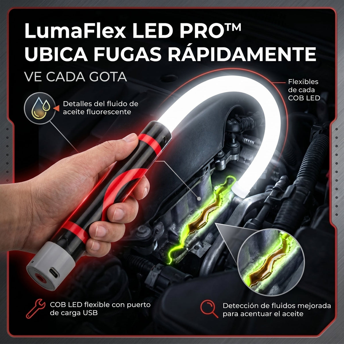 LumaFlex LED PRO — Barra de Luz Flexible Recargable (2x1) 💡 4