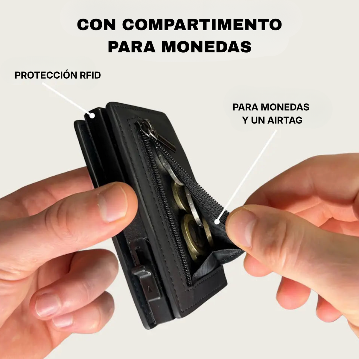 Cartera Inteligente RFID — Tarjetas al Instante, Sin Bulto en el Bolsillo