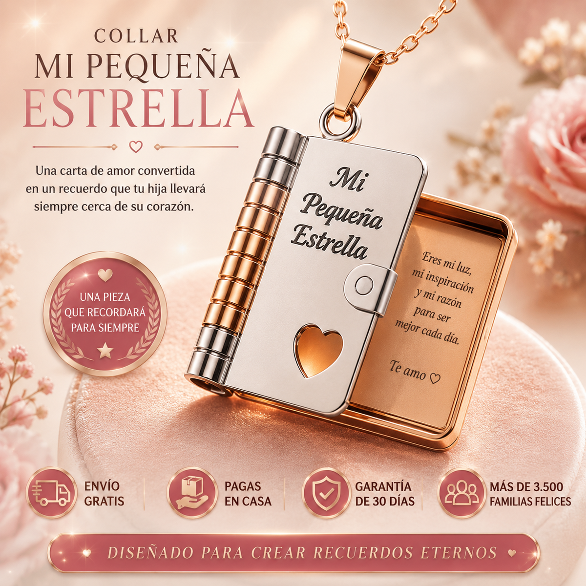 Collar con Mensaje para tu Hija — Un Recuerdo que Lleva Siempre