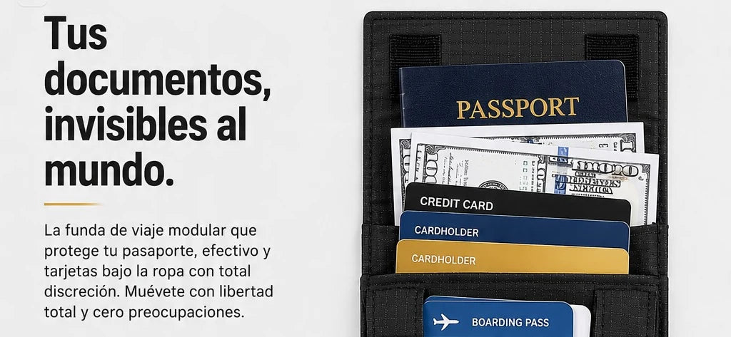 Funda de Viaje Antirrobo — Cinturón Invisible