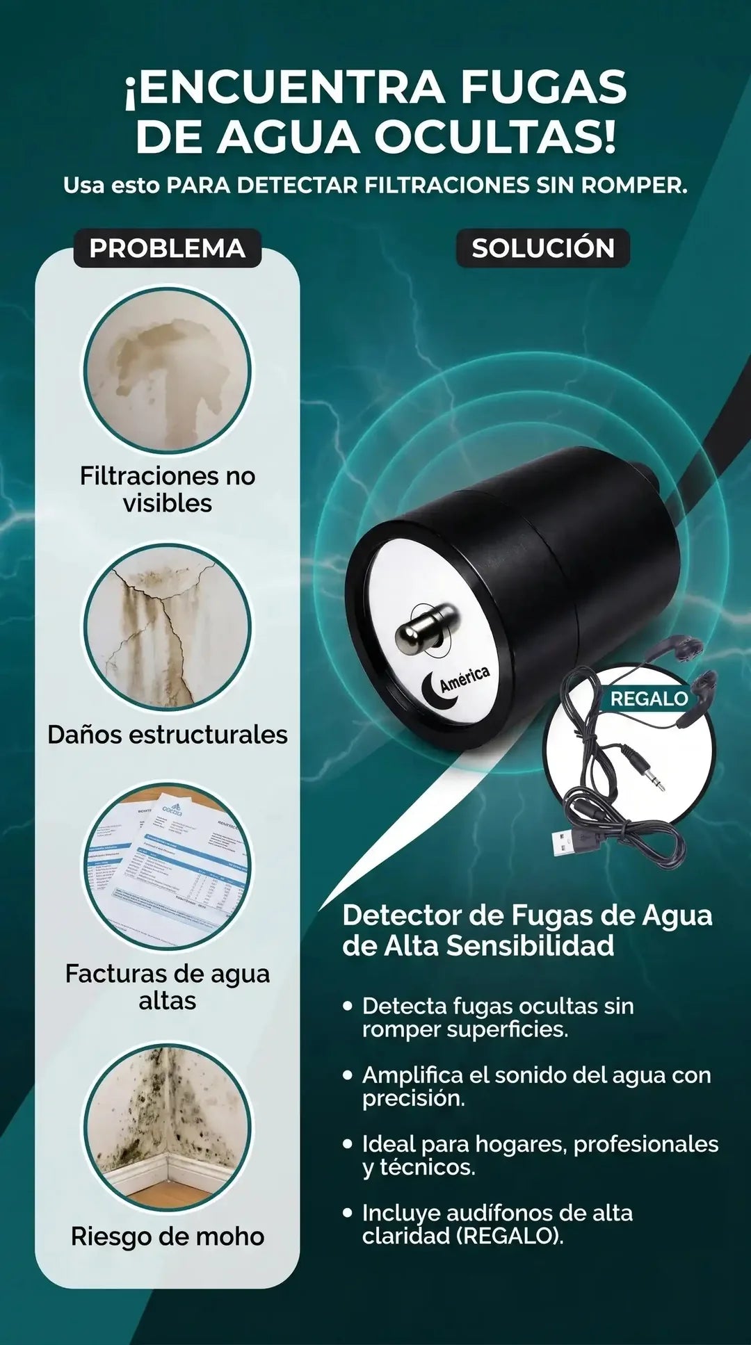Detector de Fugas de Agua por Sonido — Encuentra la Fuga Sin Romper Nada 💧