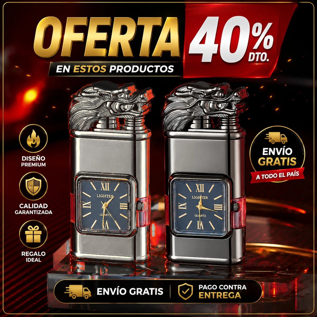 Encendedor Dragón gris — oferta, envío gratis y pago contra entrega