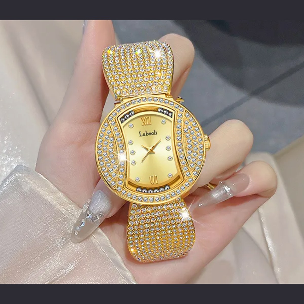 Reloj de mujer Glamour Lux con cristales