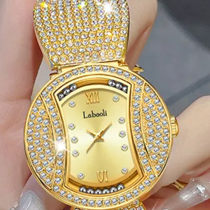 Reloj de mujer Glamour Lux con cristales