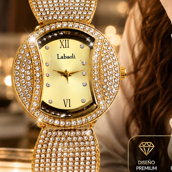 Reloj de mujer Glamour Lux con cristales