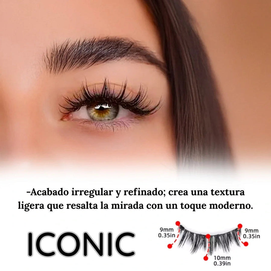 Pestanas Magneticas Reutilizables — Efecto 3D · Sin Pegamento 👁️