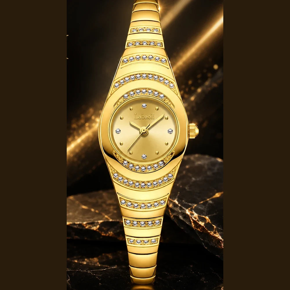 Reloj Labaoli Diamante Dorado — Elegancia que Perdura