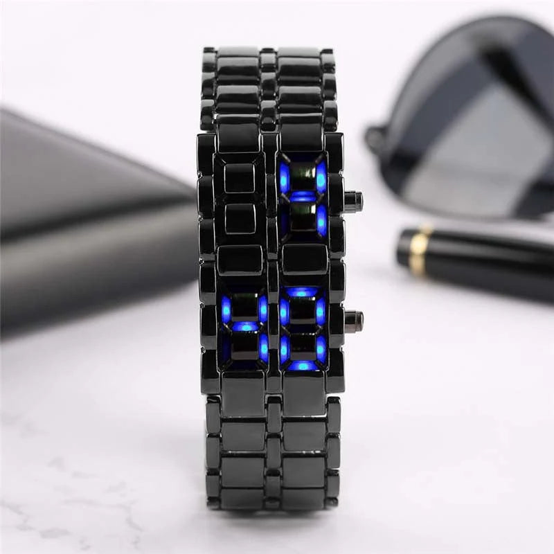 Reloj LED Lava — Pack de 2 Unidades (Rojo + Azul)